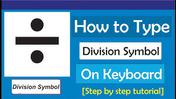 How To Type Division Sign On Keyboard (÷)