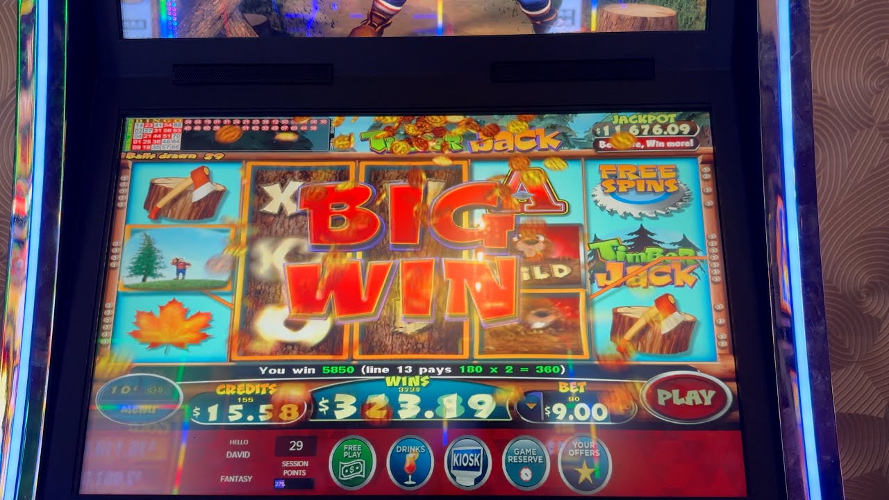 BIG WIN ON TIMBERJACK HIGH LIMIT SLOT WINS AT WIND CREEK - YouTube
