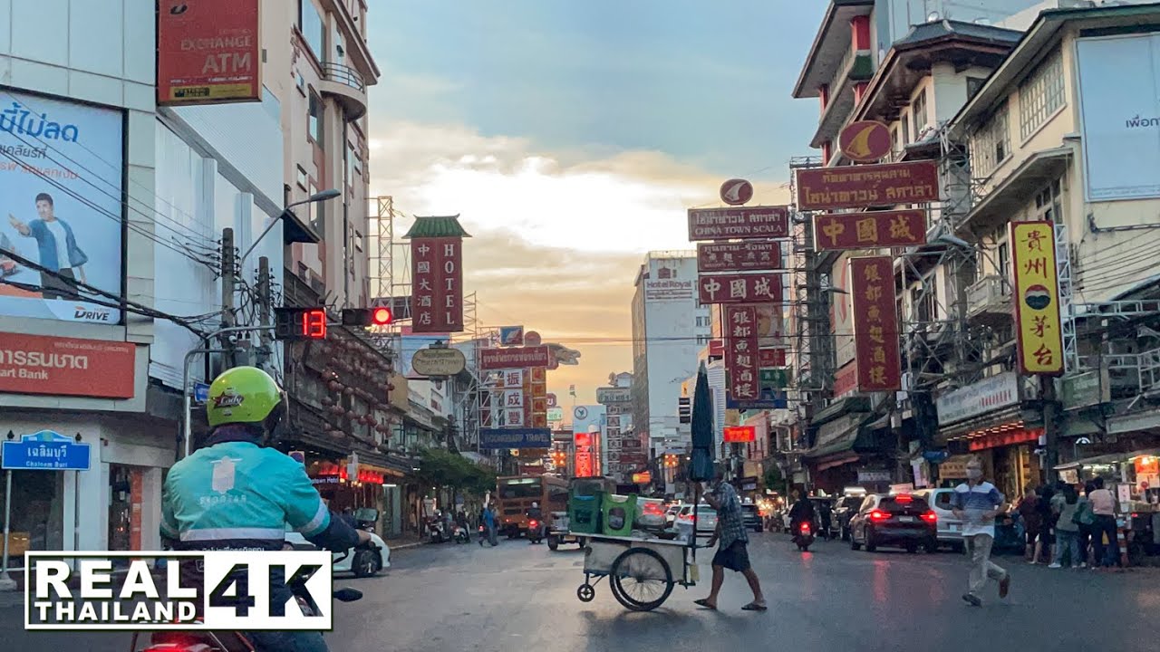 【4K】Driving on Bangkok Expressway 37 km to Chinatown Yaowarat Road (Jan.2021)