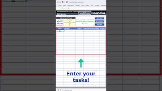 Gantt Chart in Excel in 60 Seconds | Project Management Tool #shorts