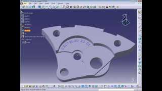 Circular arc text creation and projection in CATIA V5