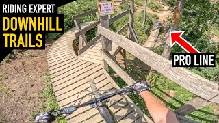 RIDING EXPERT DOWNHILL TRAILS AT FULL SPEED!!