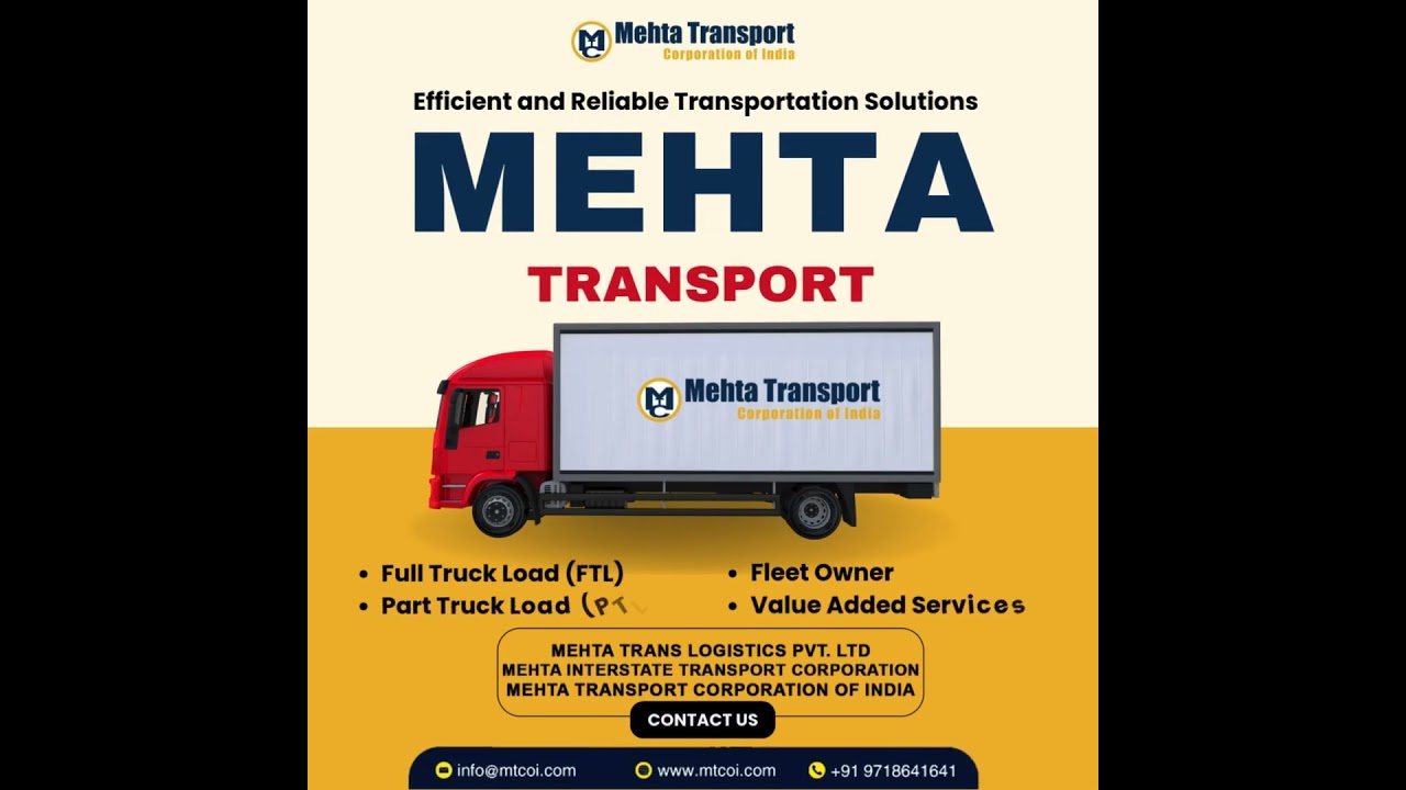 🚛 Reliable & Trusted Transport Company in North India – Mehta Transport Corporation