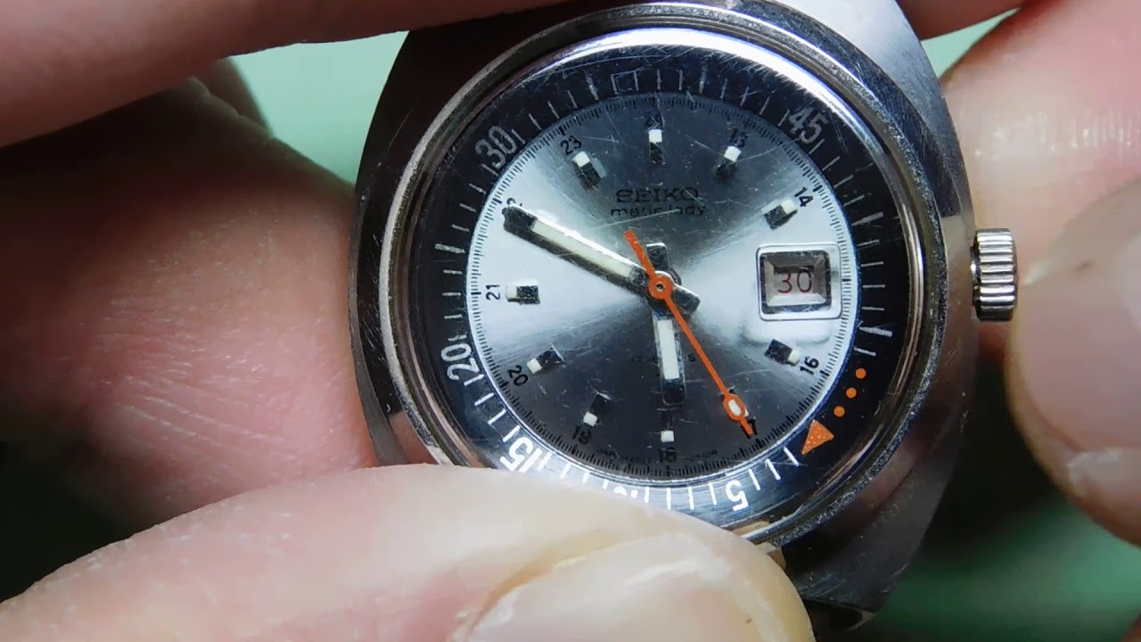 Seiko Matic Lady 2517 Date Setting - YouTube