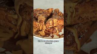 Low Calorie Peanut Butter Chocolate French Toast (58g protein) easyrecipe breakfast healthyfood