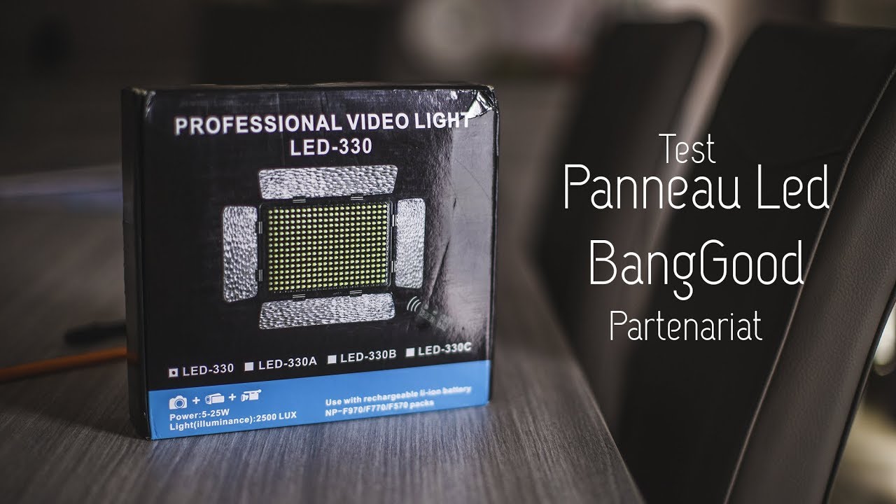 [TEST 📷🎥] - PANNEAU LED DE CHEZ BANGGOOD - YouTube