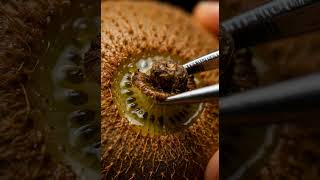 Extreme Macro Kiwi Pulling ASMR 🤯 Satisfying Fiber Stretch #asmr #relaxing