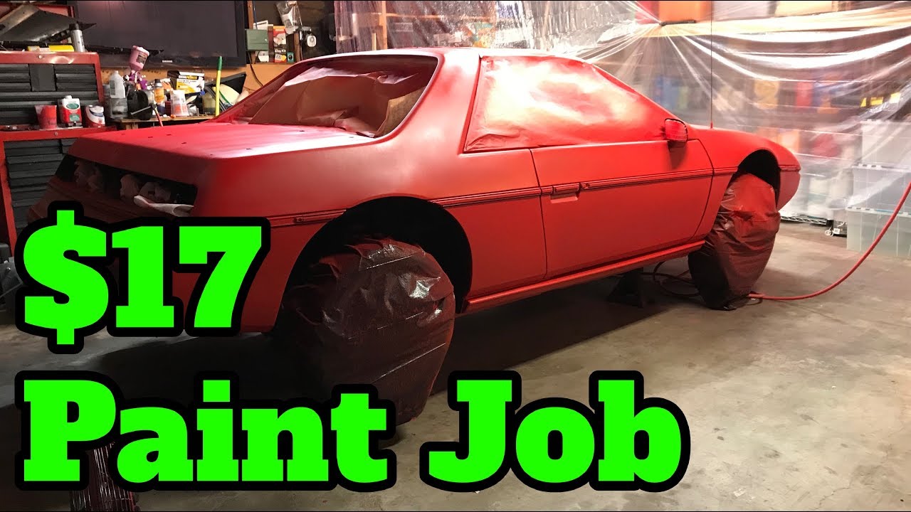 17 Paint Job On The Cheapest Fiero in USA YouTube