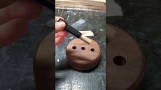 Walnut & Brass Guitar Hanger