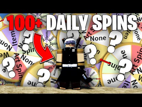 This Is What I Got From 100+ Daily Spins In Roblox Demon Slayer ( Project  Slayers ) 