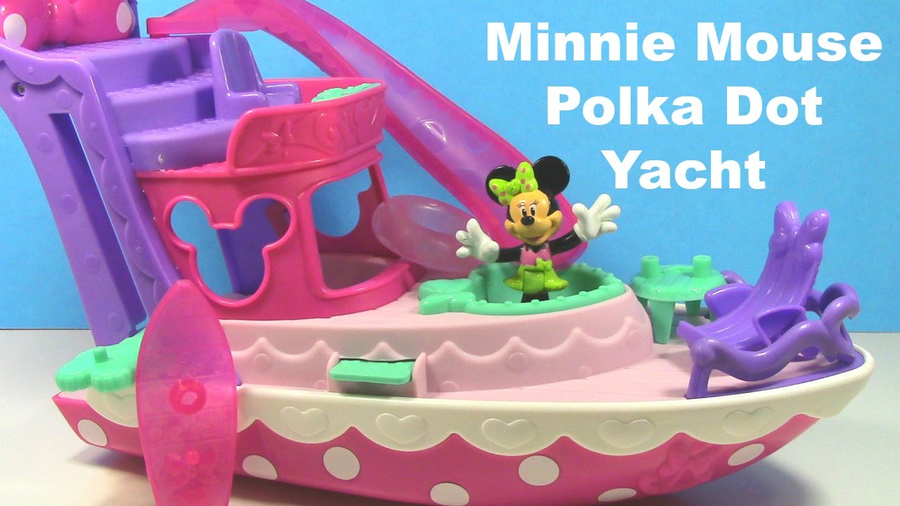 Minnie Mouse Polka Dot Yacht Toy Review YouTube
