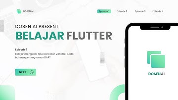 Belajar Flutter Episode 1 - Tipe data dan Variabel