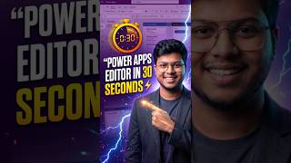 Power Apps Editor in 30 Seconds ⚡ (Master UI FAST!) #powerplatform #learnpowerapps #shorts