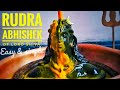 Shiv abhishek vidhi  rudra abhishek of lord shiva shivratri puja  at home easy and simple