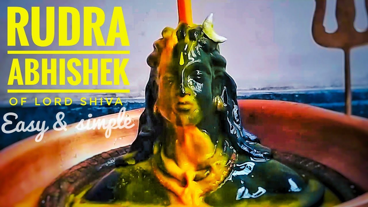 Shiv abhishek vidhi  Rudra abhishek of lord shiva shivratri puja  at home easy and simple