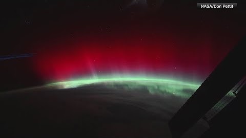 NASA astronaut captures rare red aurora from space station orbit
