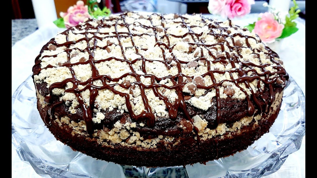BOLO DE CHOCOLATE COM CAFÉ! COM CRUMBLE DE CAFÉ! SUPER INÉDITO E DELICIOSO. Jazete Paulista