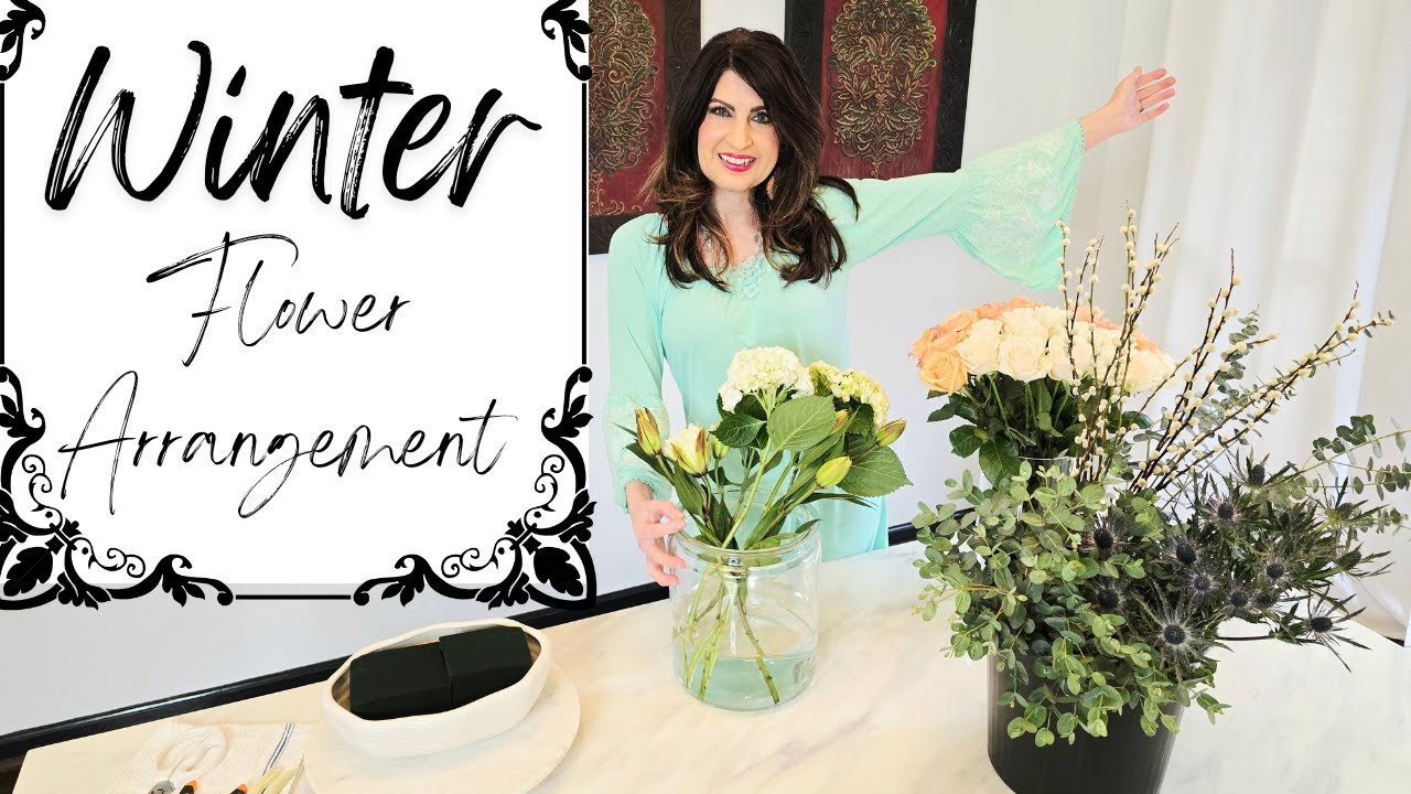 DIY Winter Flower Arrangement | Let's Flower Arrange Together!