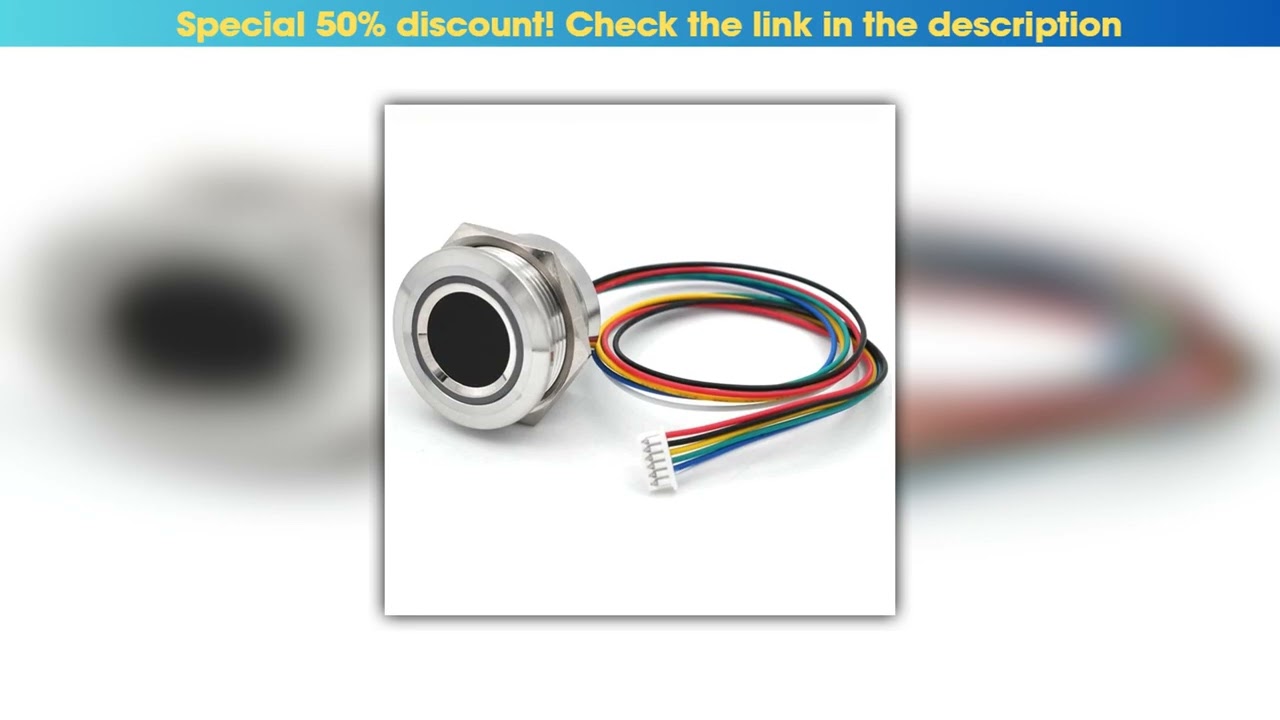 Today Only R503-5V RGB LED DC5V UART MX1.25-6Pin Waterproof Capacitive Fingerprint Module Sensor Sc