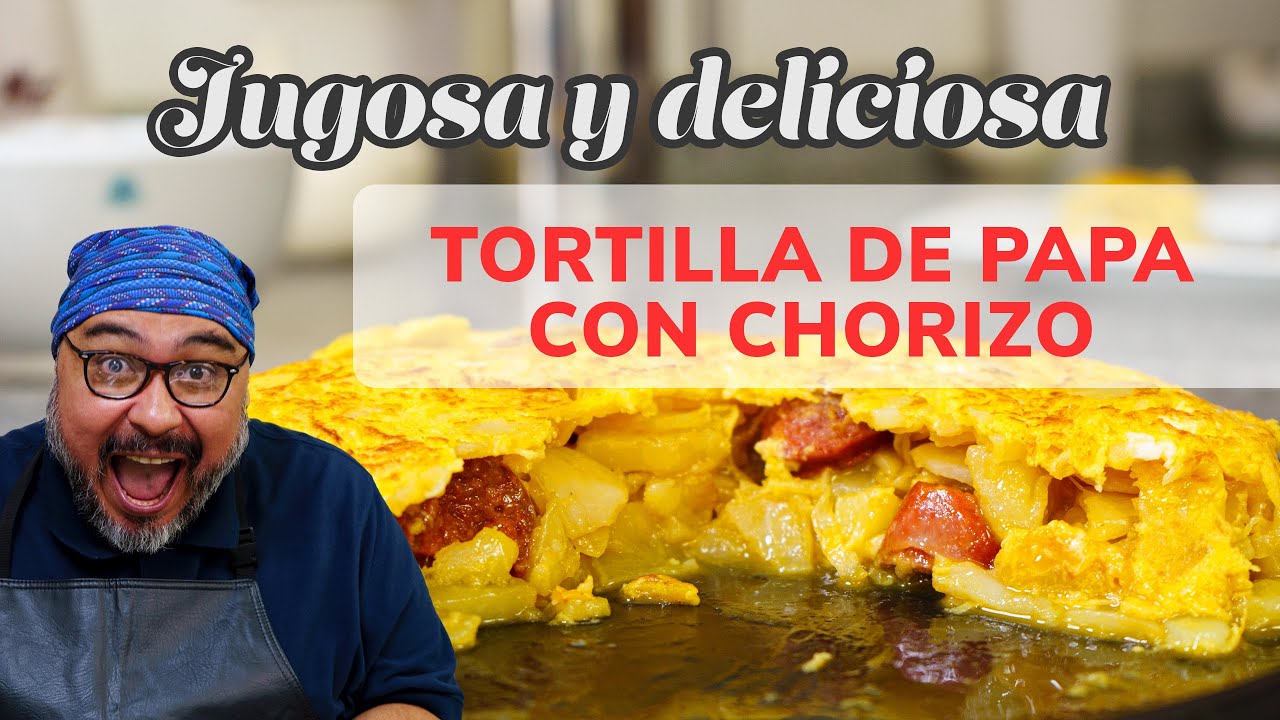 Tortilla de papa con chorizo