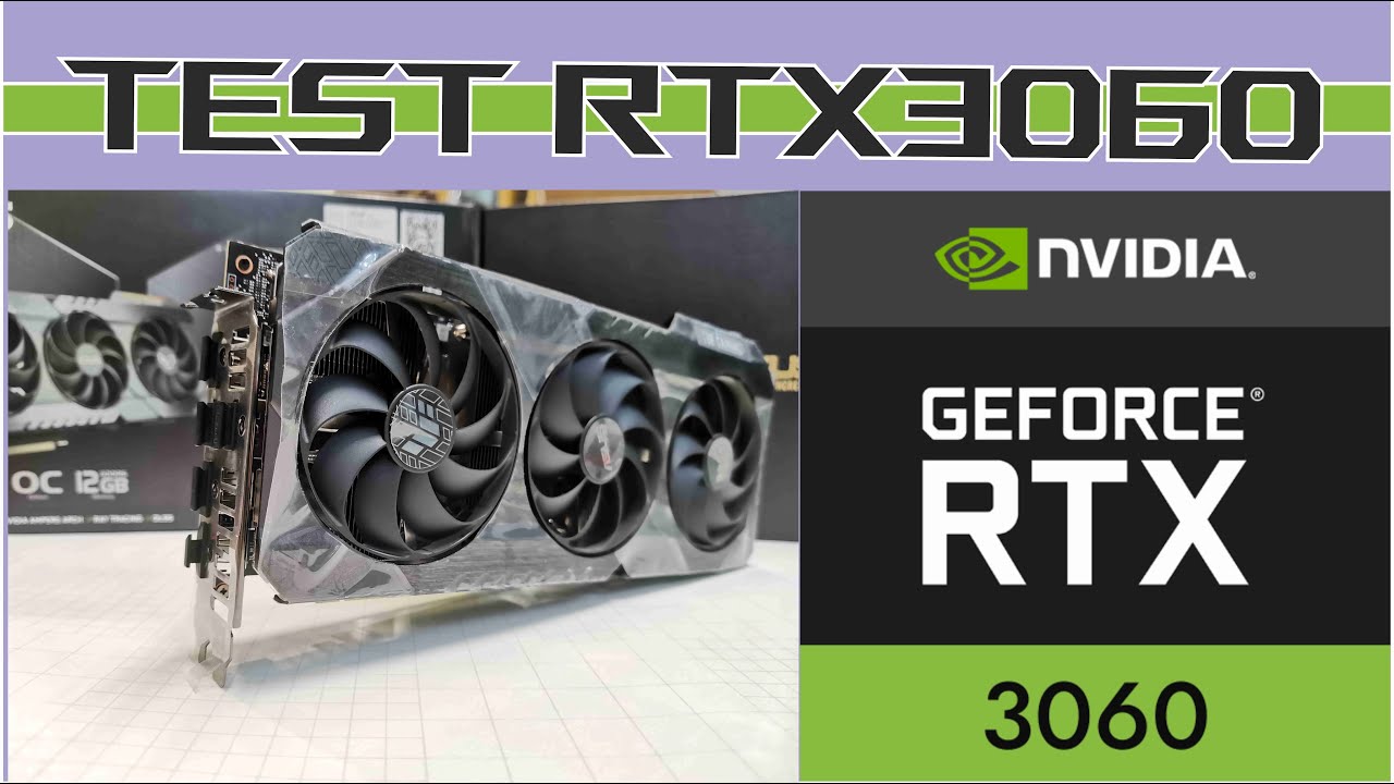 Test Geforce RTX 3060 12GB ASUS TUF gaming OC in | Furmark | Time