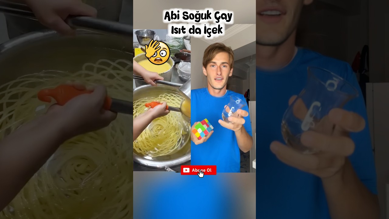 Abi soğuk çay ısıt da içek #keşfet #komedi