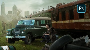 Zombie attack - photoshop manipulation tutorial | Free PSD Download