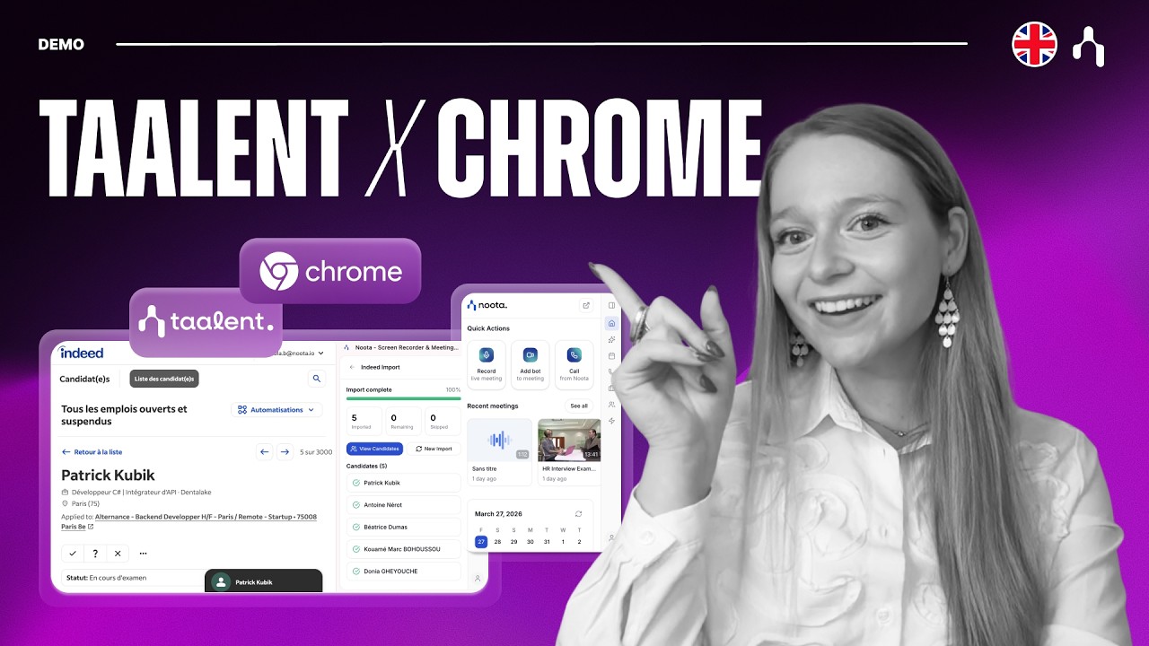 Noota Talent Chrome Extension | Full Demo