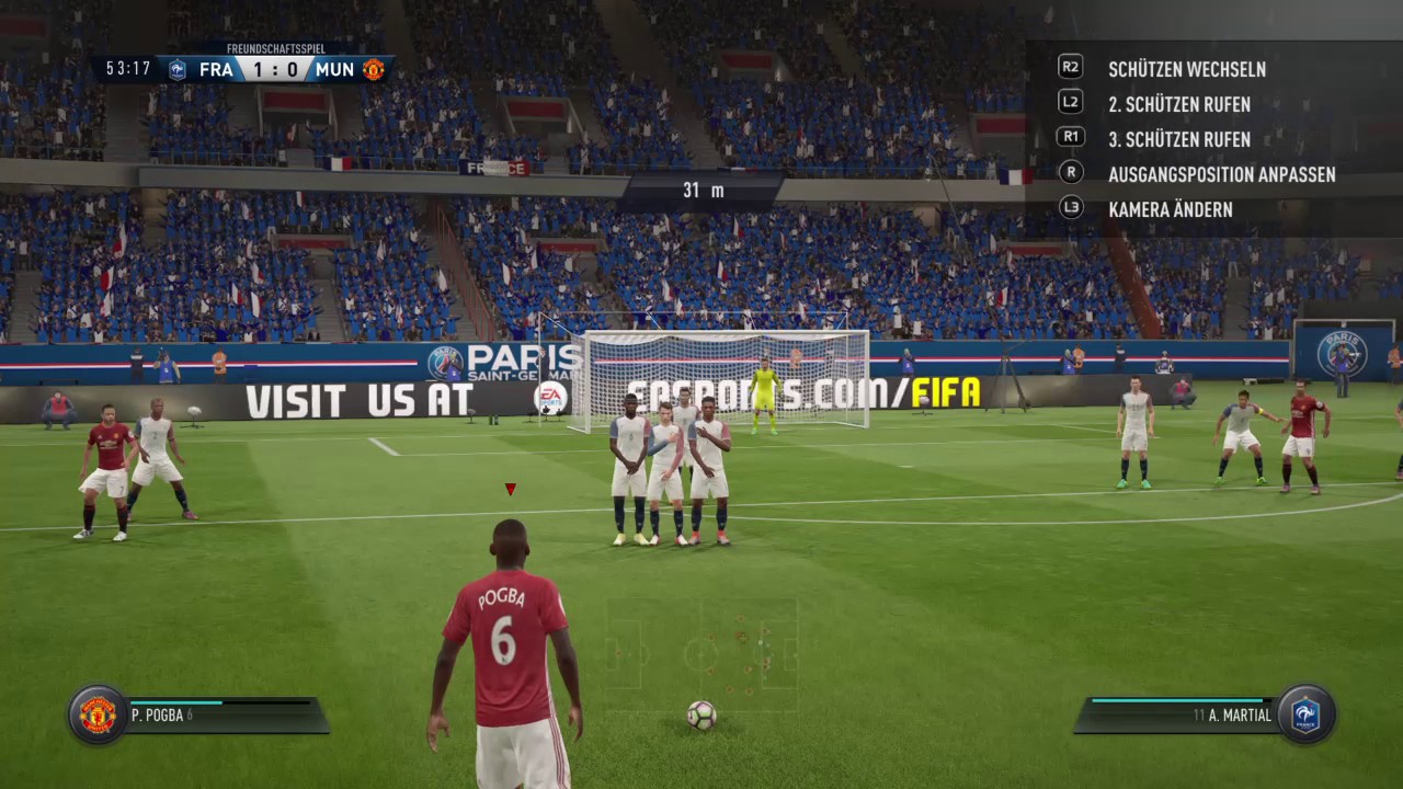POGBA FIFA 17 FREEKICK !!!