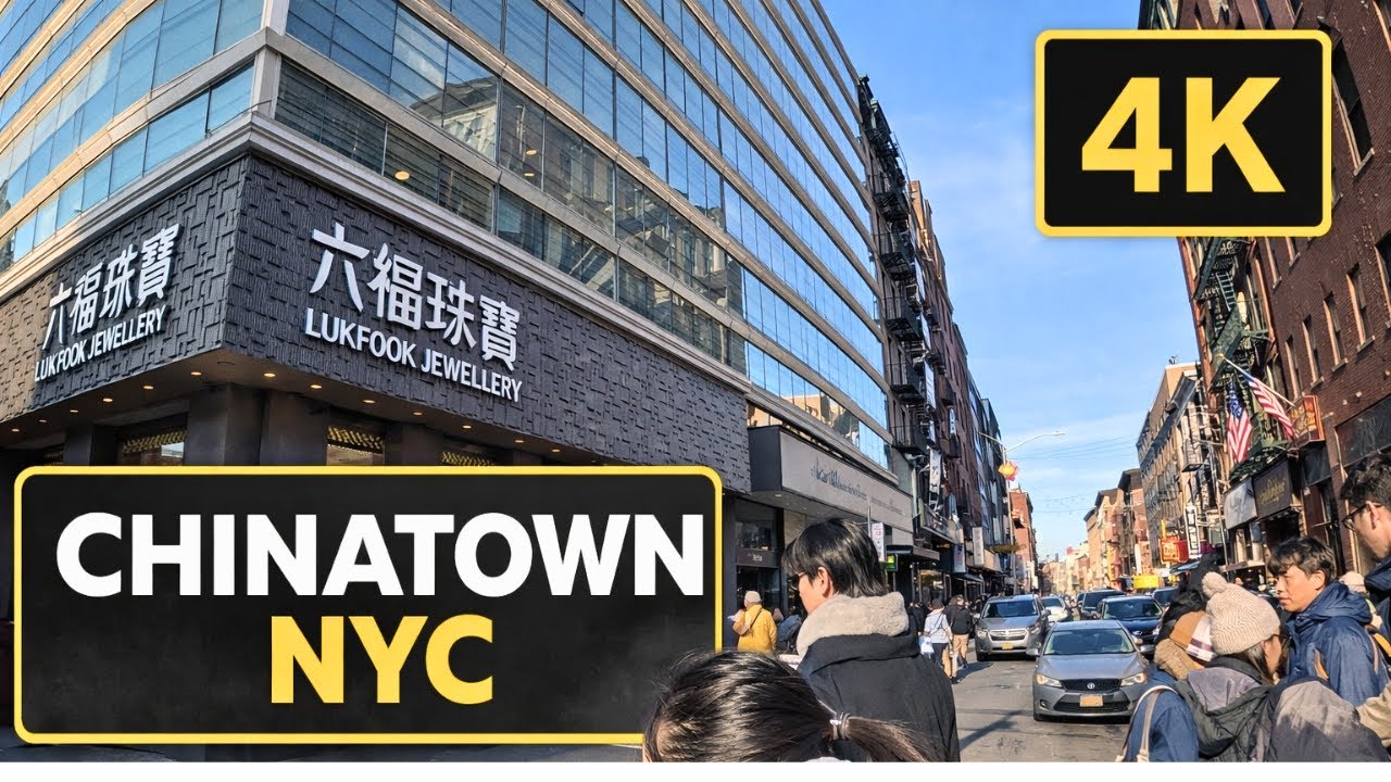 [4K] Chinatown NYC Walking Tour — Canal Street to Broadway | Real City Sounds