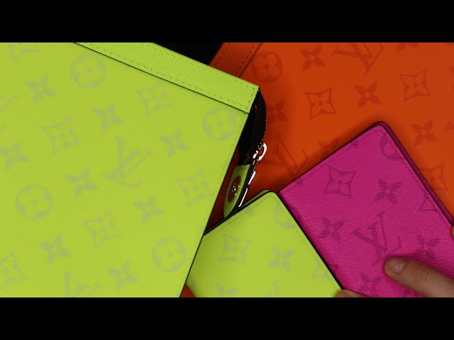 UNBOXING Louis Vuitton Taigarama Neon Yellow Pochette Voyage MM & Pocket  Organizer 2023 