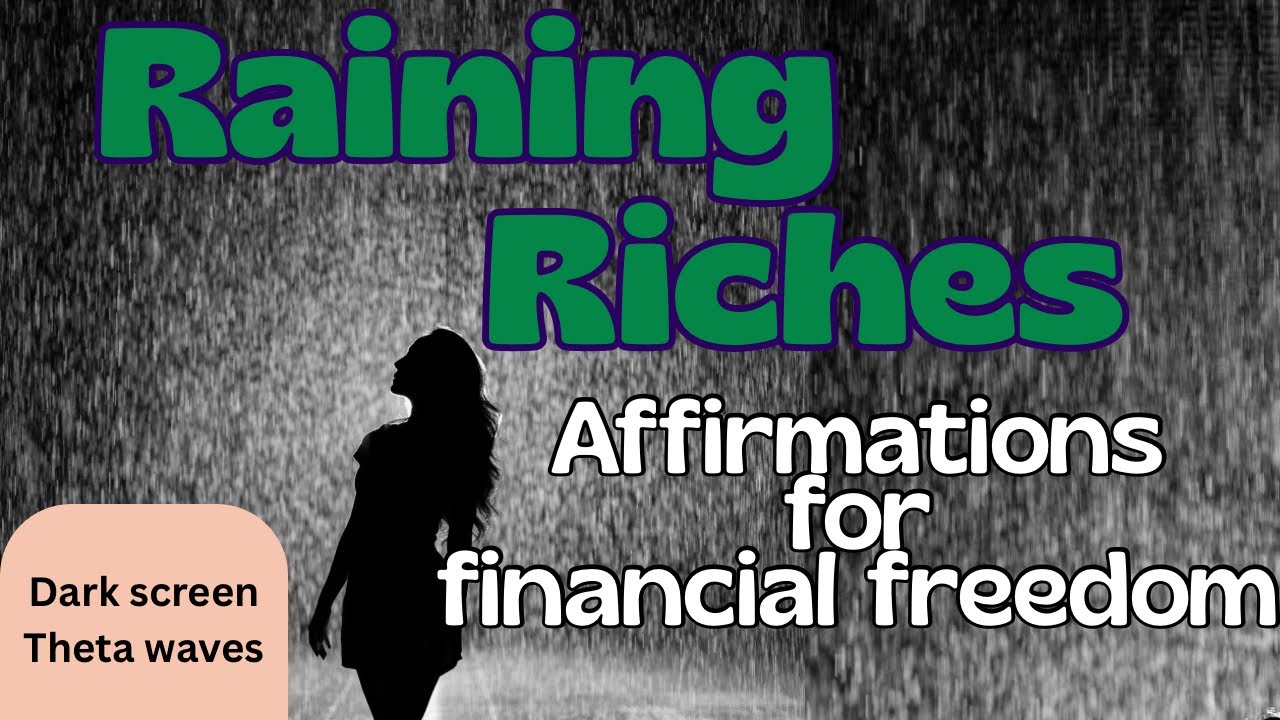 ✨listen for financial blessings✨dark screen 417Hz affirmations for financial freedom