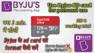 Byju's sd ko personal use me laye ||  Byju's sd card ko format kense karein || #byjus #sdcard screenshot 5