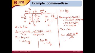 Example AC analysis Common Base Amplifier | Electronic Devices | YSAG
