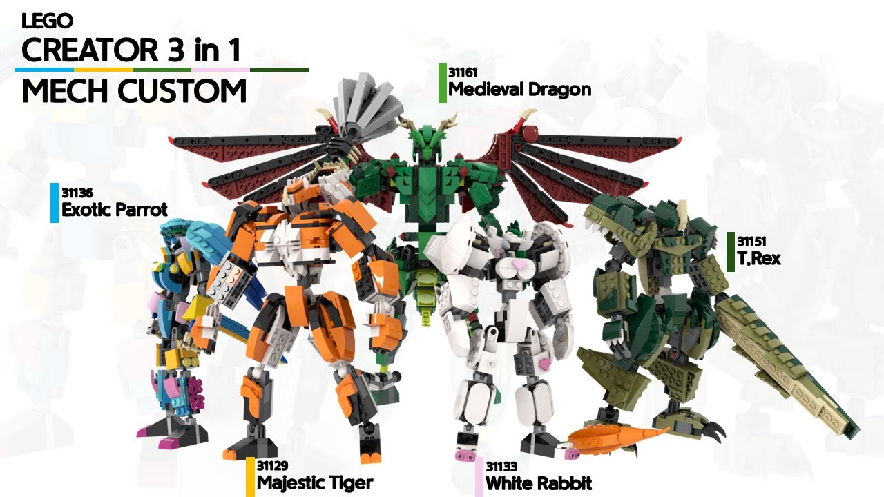 Lego Custom Mech Collection - Creator 3 in 1