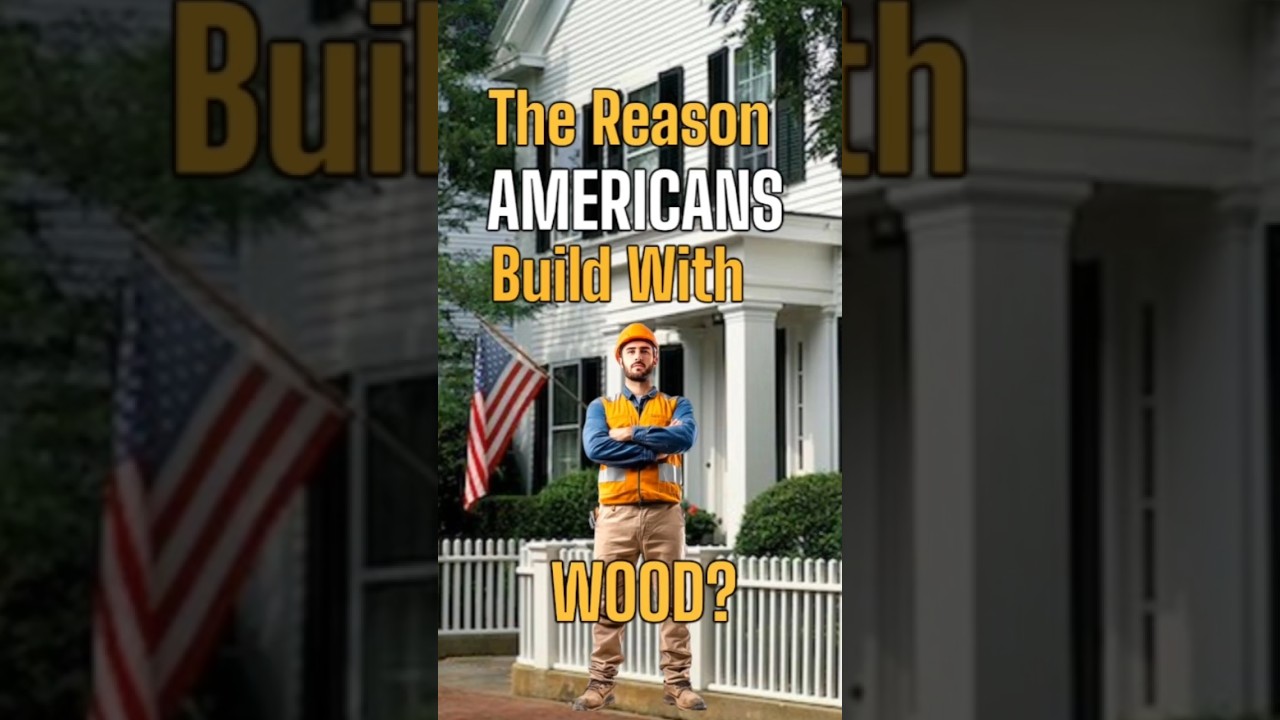 Why Americans Build Their Homes With WOOD! #shorts