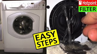 How to remove and clean filter on Hotpoint Aquarius Washing Machine