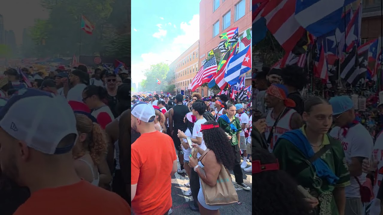 NYC Views The Puerto Rican 🇵🇷 116th Street Festival#shorts #manhattanskyline #manhattanview #lovenyc