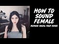 FEMINIZE YOUR VOICE: 8 Exercises to Reduce Vocal Fold Mass | Exercises, Demonstration, & Document
