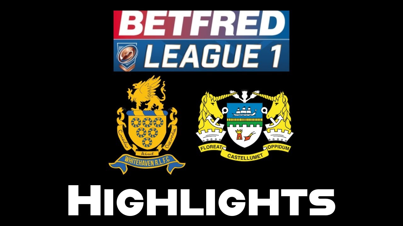 Whitehaven RLFC v Workington Town Betfred League 1 Round 16 highlights 20/7/25