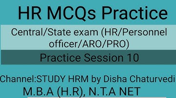 Practice Session 10|HR previous year question|UPRVUNL ARO vacancy/NET IN HUMAN RESOURCES