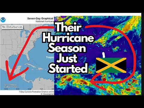 TEMPORADA DE FURACÕES NO EPAC | Previsão para a Jamaica e o resto do Caribe no sábado, 16 de maio...