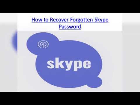 how to change skype password if forgotten