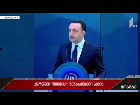 „ქართული ოცნების“ შემაჯამებელი აქცია - პრემიერ-მინისტრის განცხადება