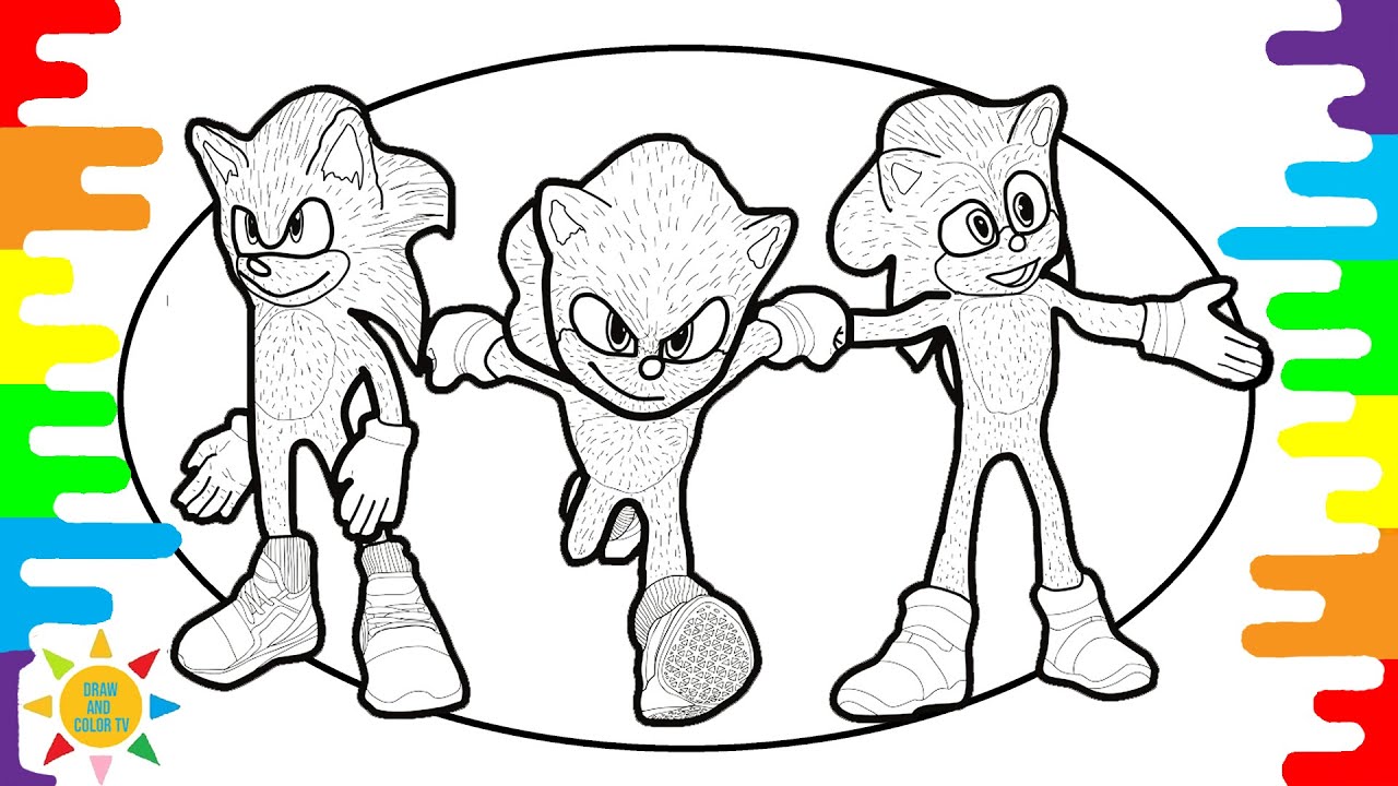 Sonic Coloring Pages | SONIC THE HEDGEHOG COLORING | @drawandcolortv ...