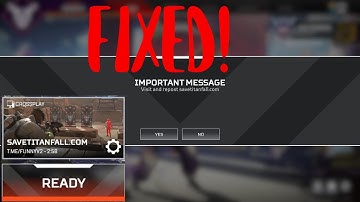 How to play Apex with Save Titan Fall hack