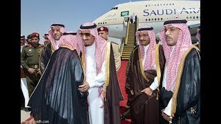 الملك سلمان يغادر الرياض متوجها الى المدينة المنورة