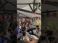 La joie des supporters au Break Club aprés le but de Dembélé contre le Maroc