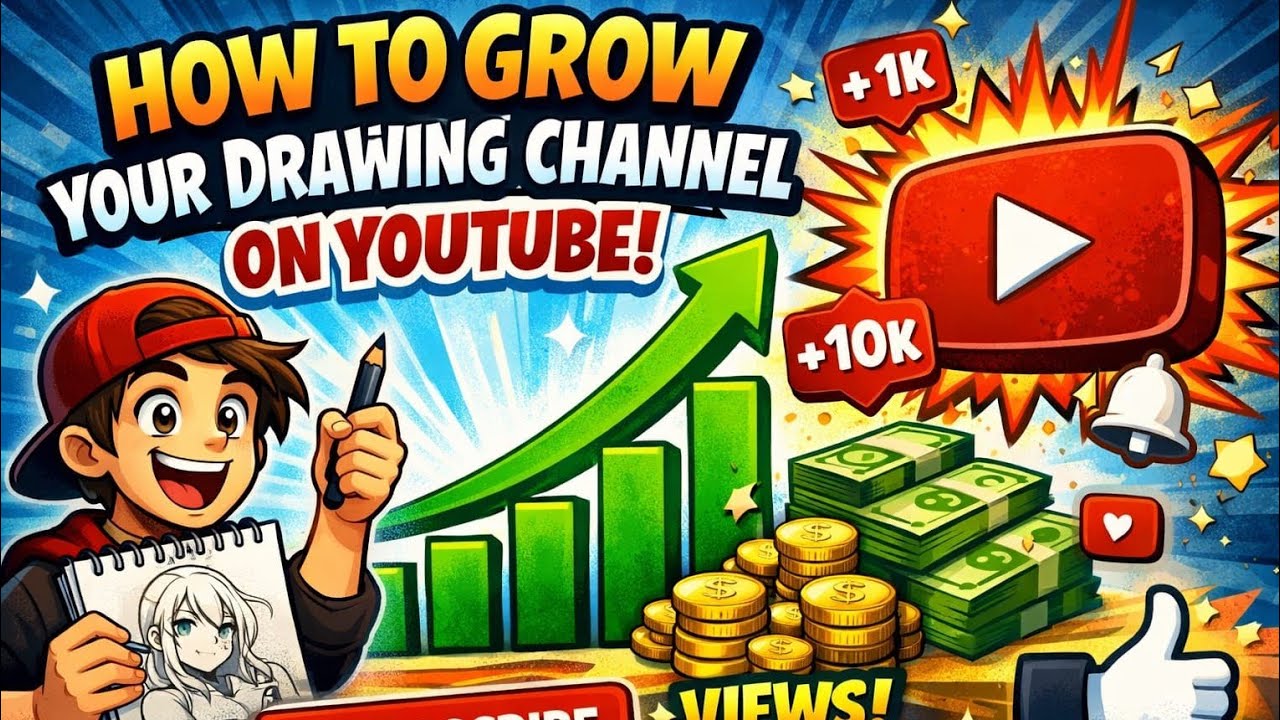 0 Se 10K Subscribers! 😱 Drawing Channel Grow Karne Ka Secret (2026)