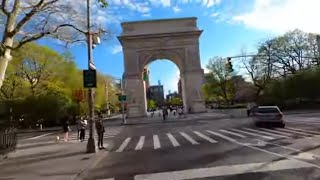 ⁴ᴷ⁶⁰ Cycling NYC State of Emergency : Union Square, Washington Square Park, & Soho (May 2, 2020)